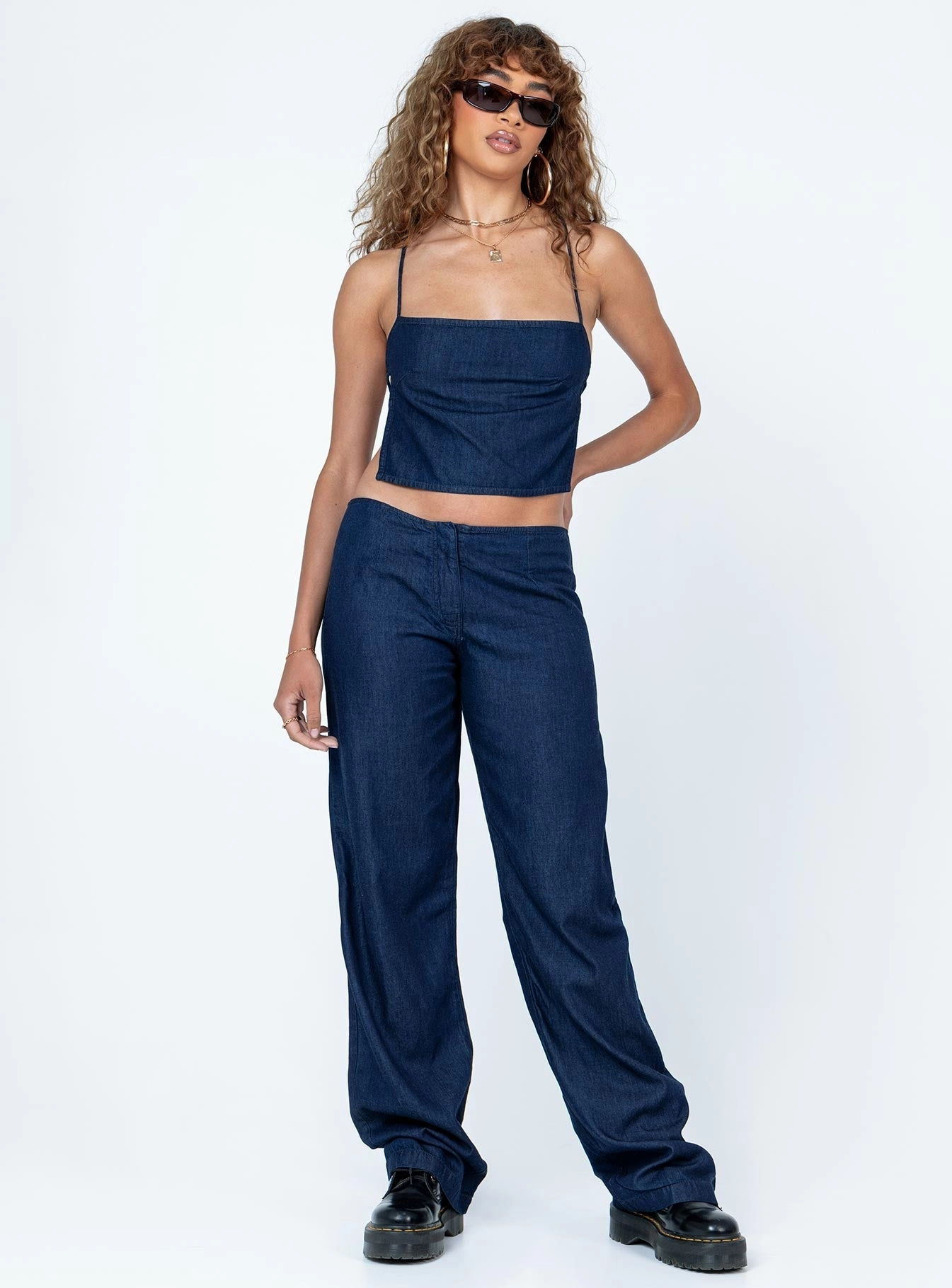 Comfy Material Motel Sedna Trouser Denim Blue