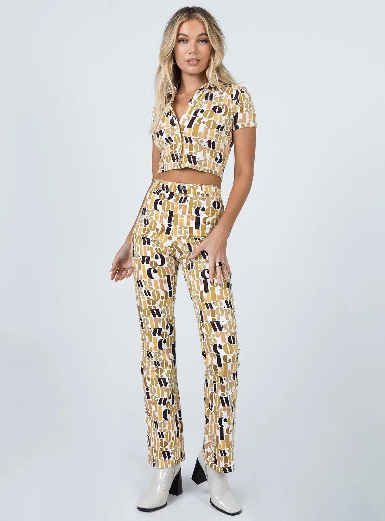 Motel Zoven Trouser Cowgirl Brown Plus-size option