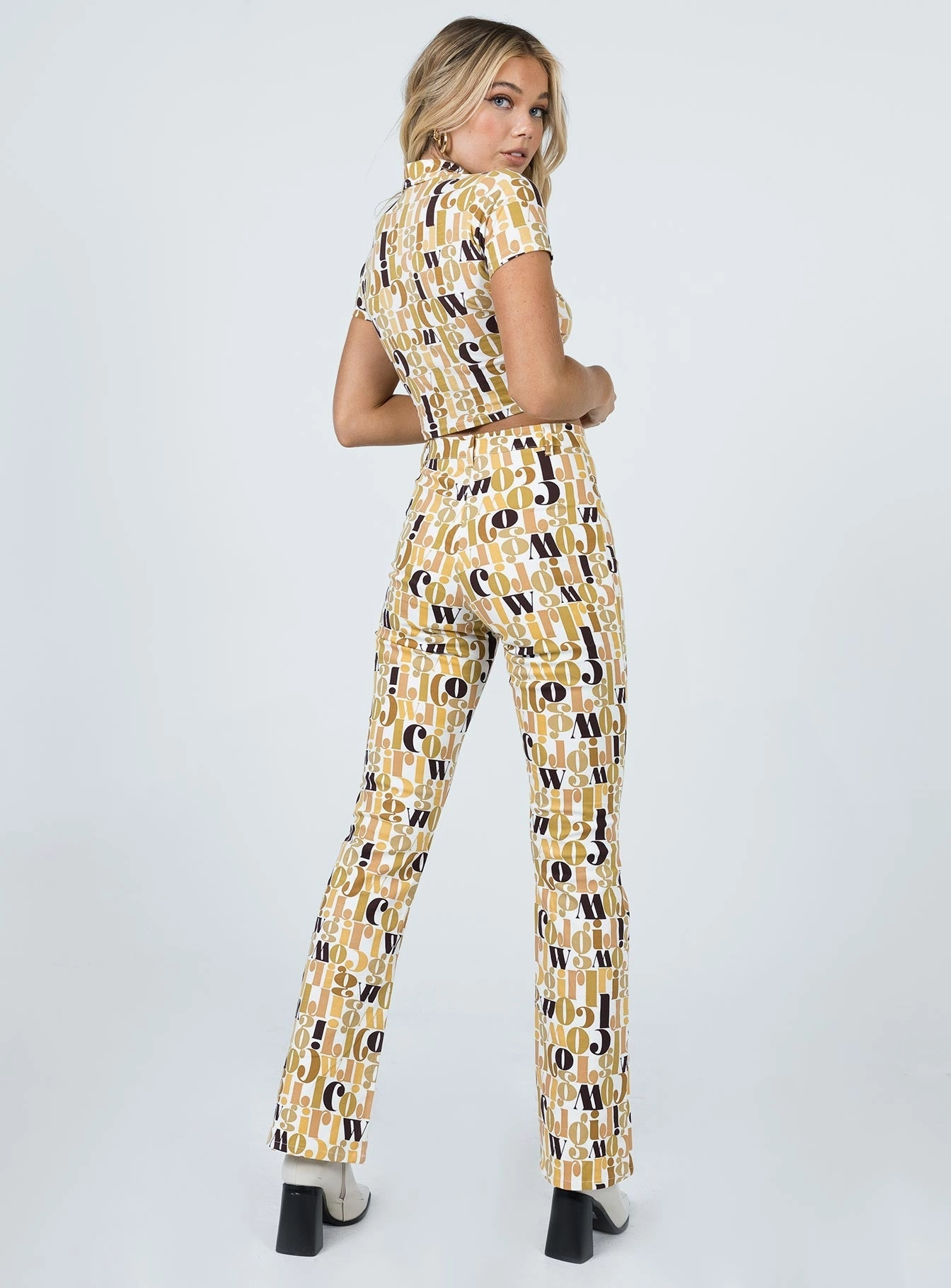 Flat waistband Motel Zoven Trouser Cowgirl Brown