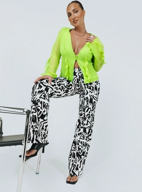 Motel Zoven Trouser Wrapped Gothic Black / White SecureCargoPockets