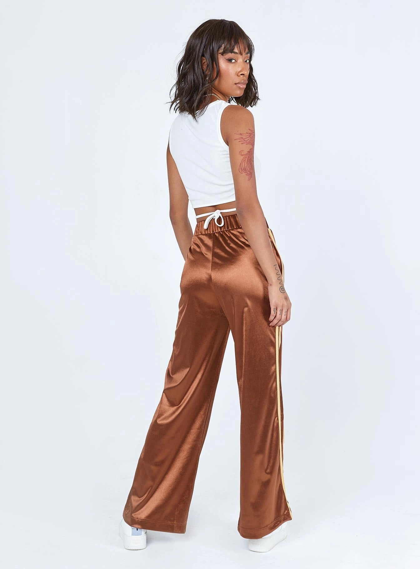 Dave Trackpants Brown ReflectiveAccentDetails Lounge-friendly