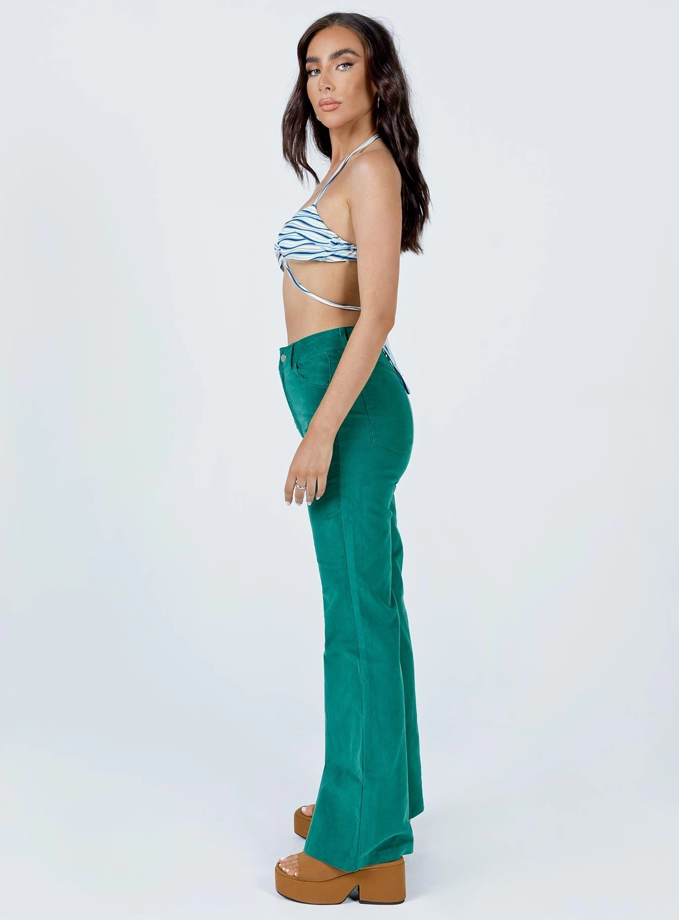 Casual Wearable Stylish Wear Nadia Pants Green
