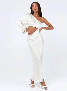 Karter Maxi Dress Champagne Soft Mesh