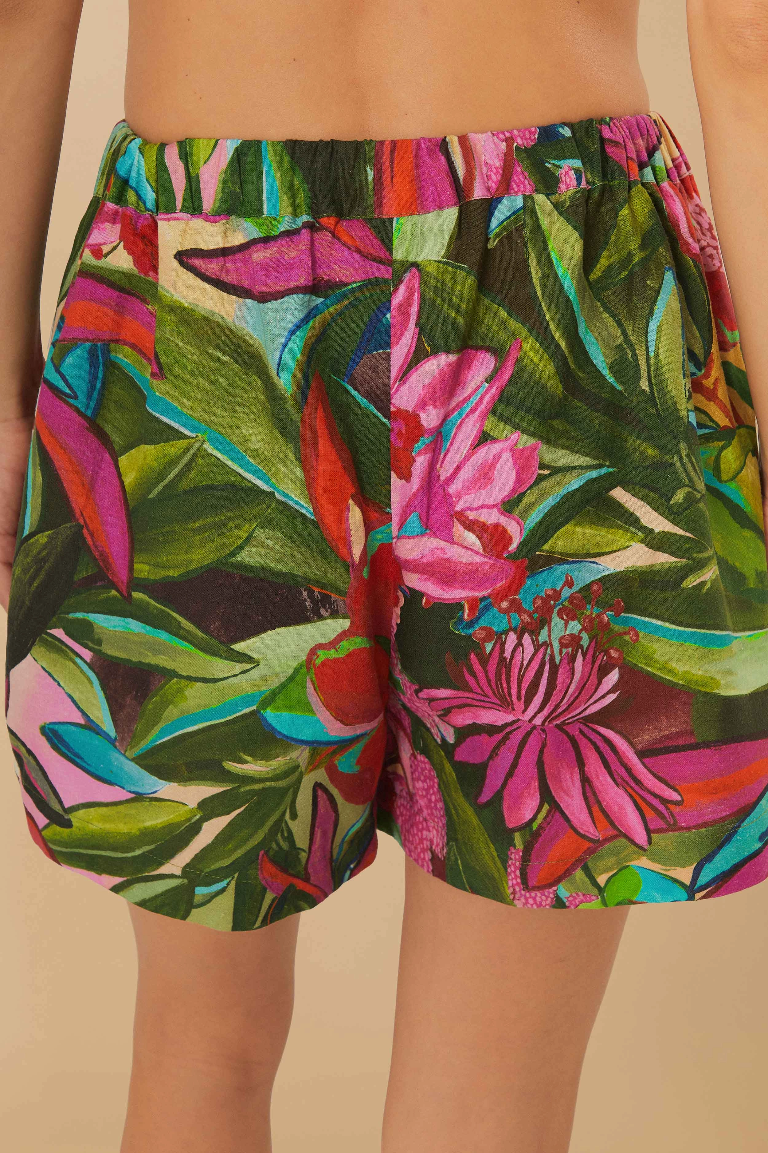 Multicolor Jardin De Reve Shorts Wedding Gift Adaptive Temperature Control