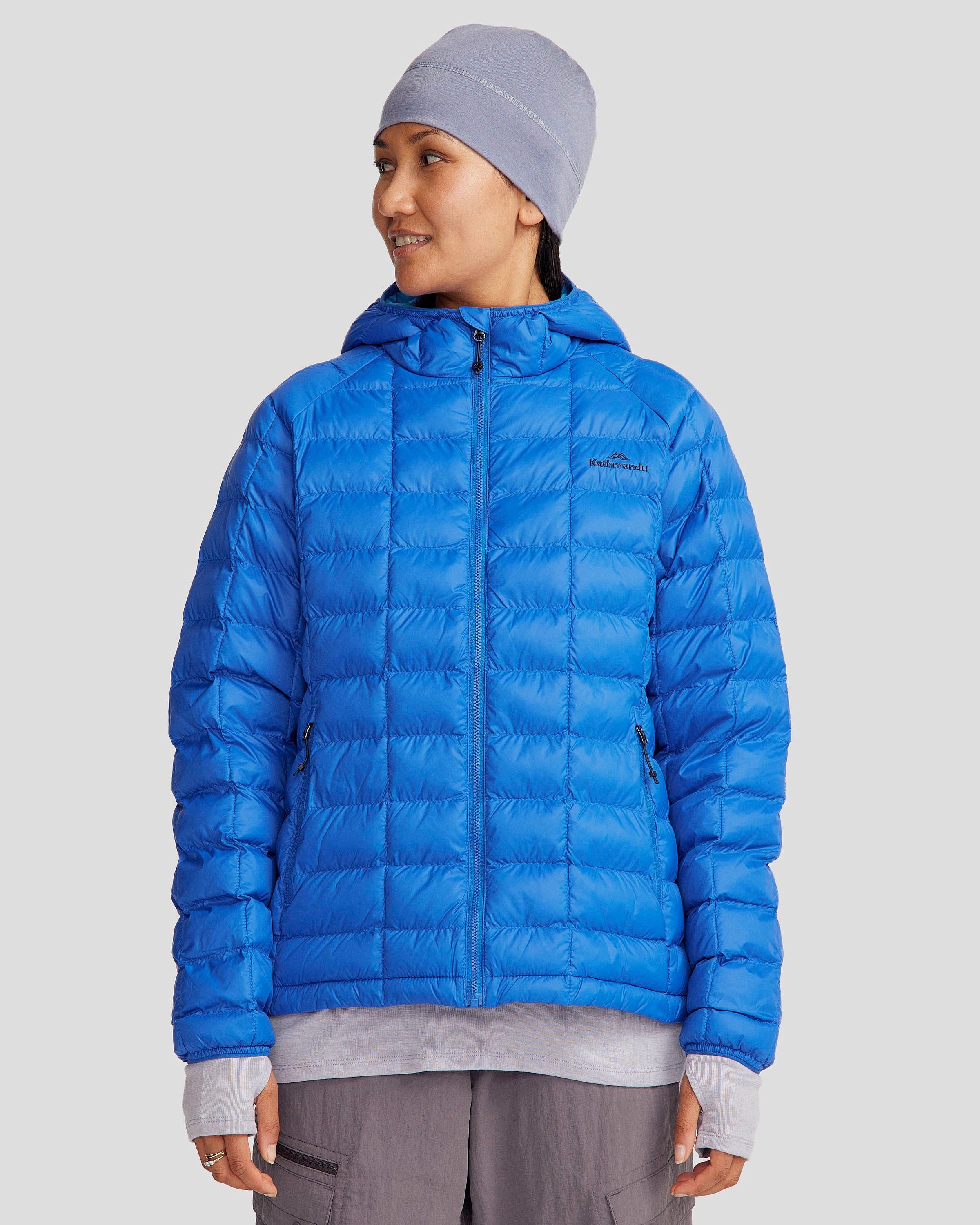 Women's Heli Insulated Hooded Jacket - Peak Blue 360?? Visibility