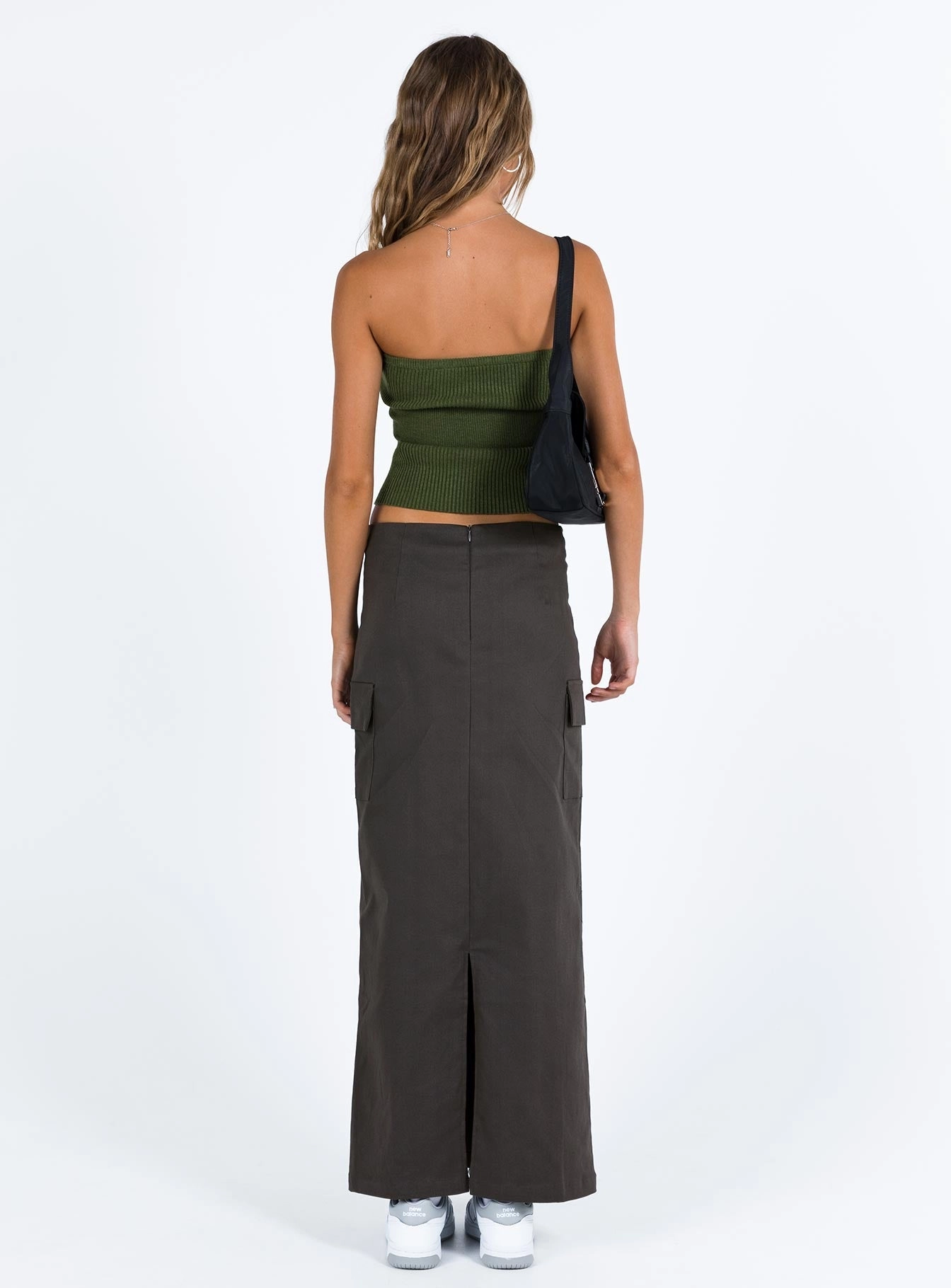 My Girl Maxi Skirt Slate Removable Belt