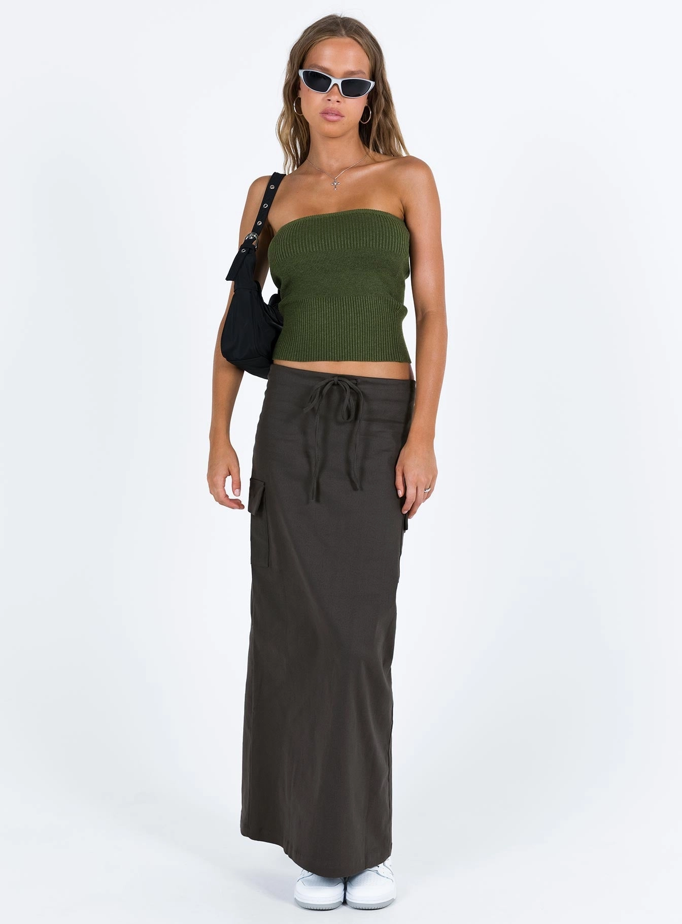 My Girl Maxi Skirt Slate Detail Focus Classic Mood