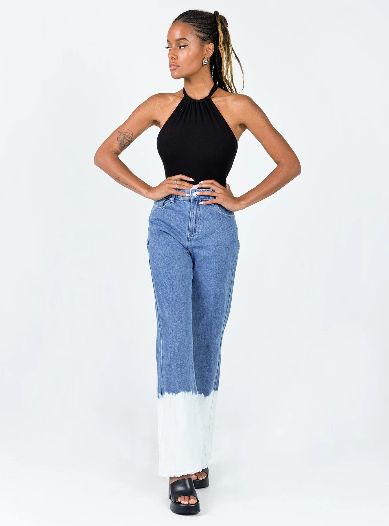 Everyday Motion Sustainable Beach Day Myrtle Mid Slouch Denim Jeans