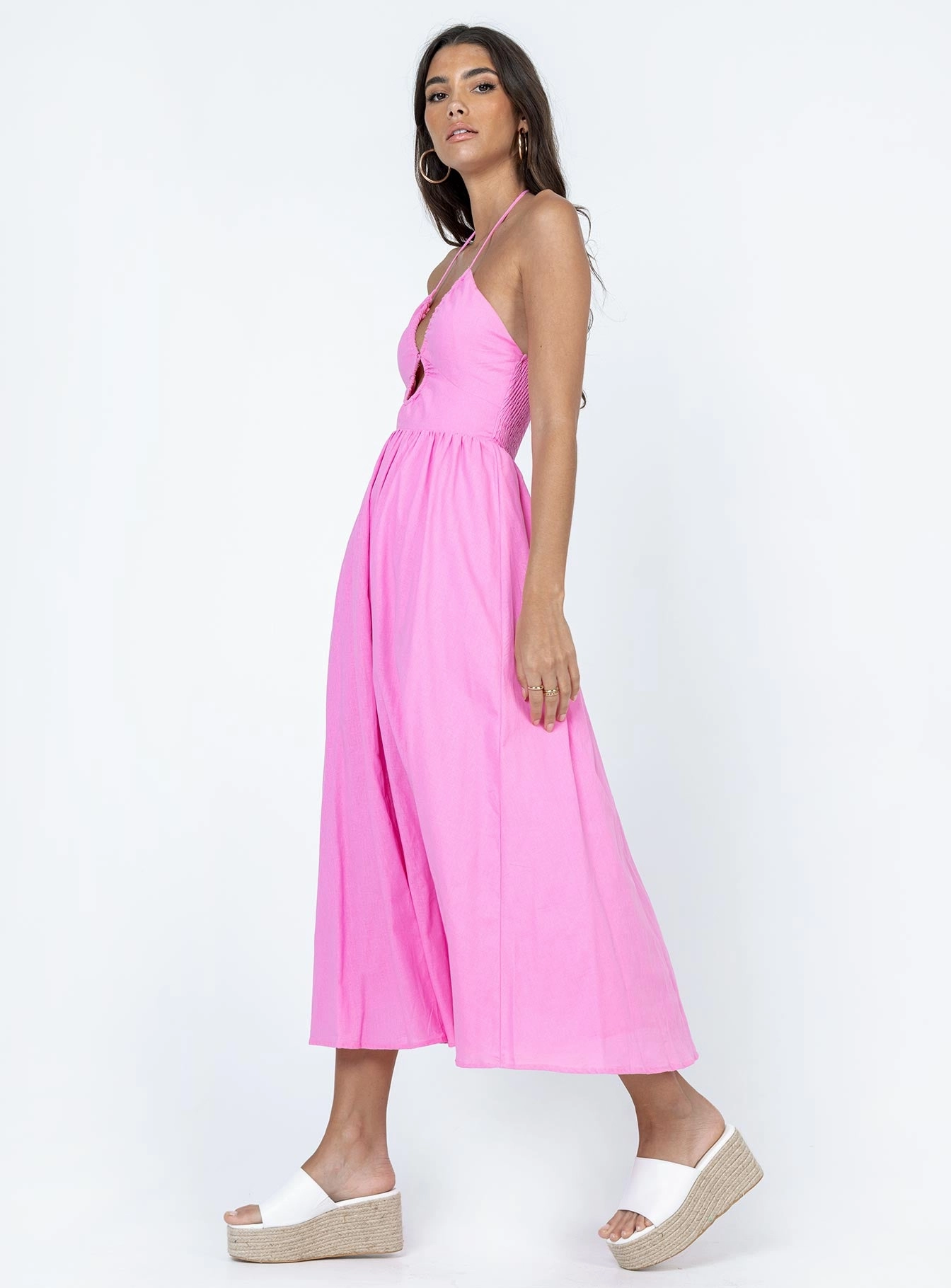 Casual event outfit Nardin Maxi Dress Pink