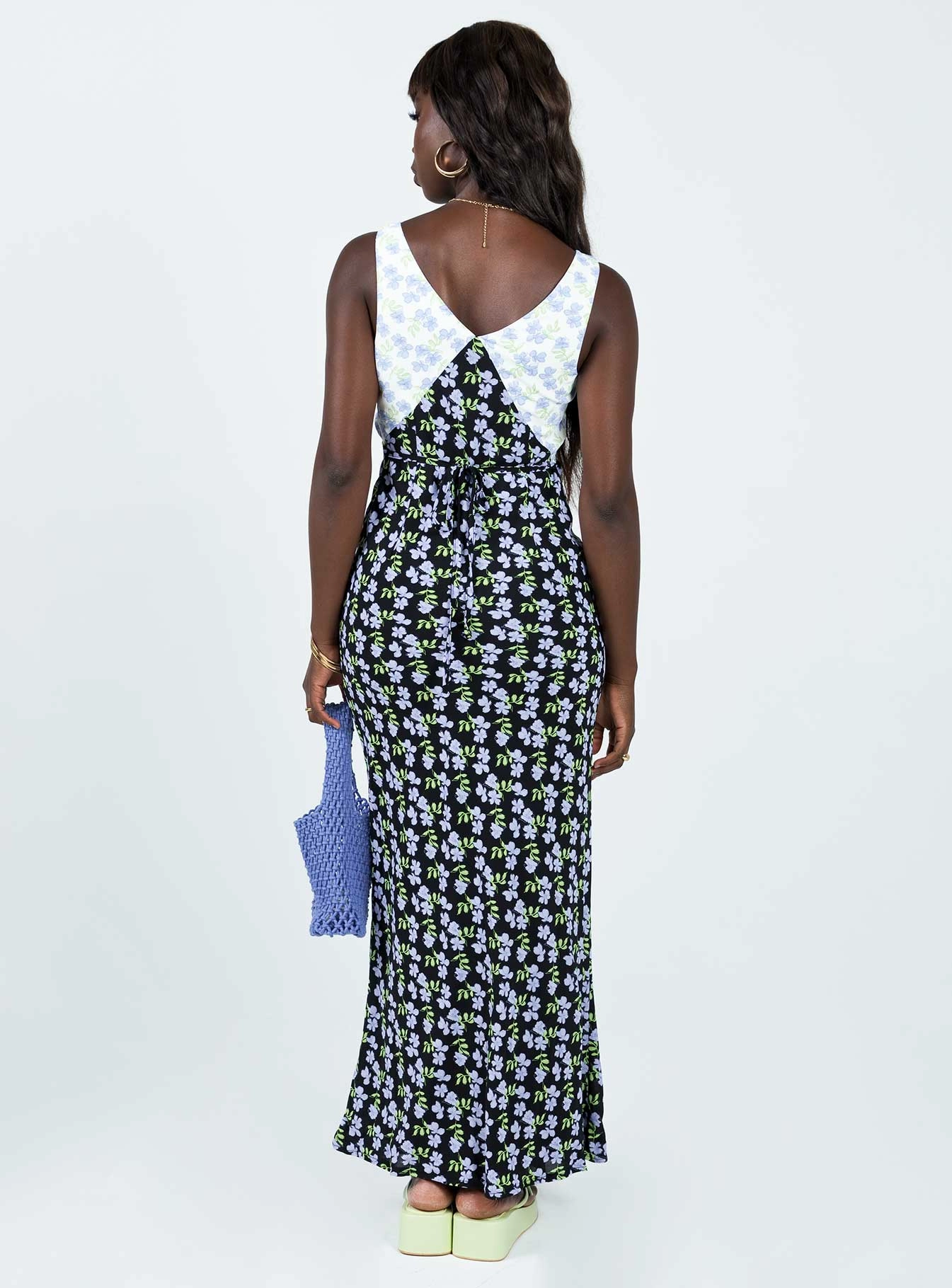 Nellie Maxi Dress Blue / Multi Fall Ready Smooth Line