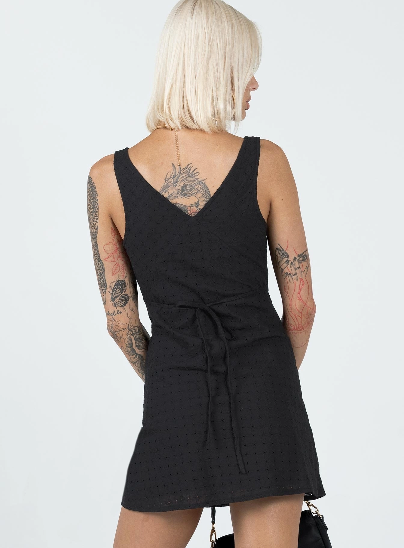 Travel Light Beauty Feel Nellie Mini Dress Black Anglaise