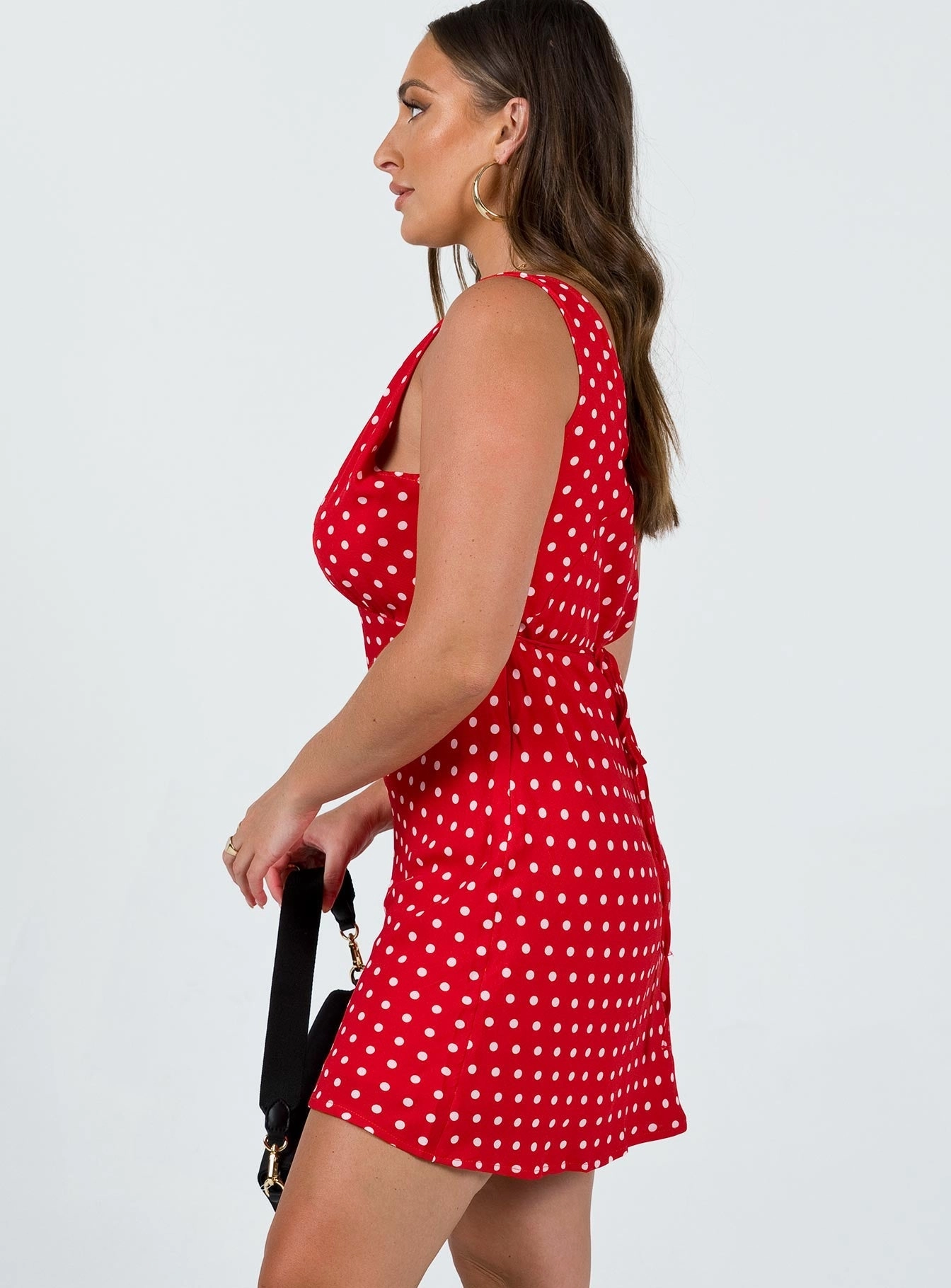 Modern Texture Nellie Mini Dress Red Polka Dot