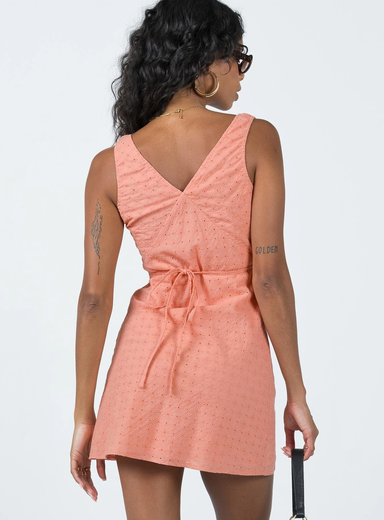 Smooth-Finish Nellie Mini Dress Rust