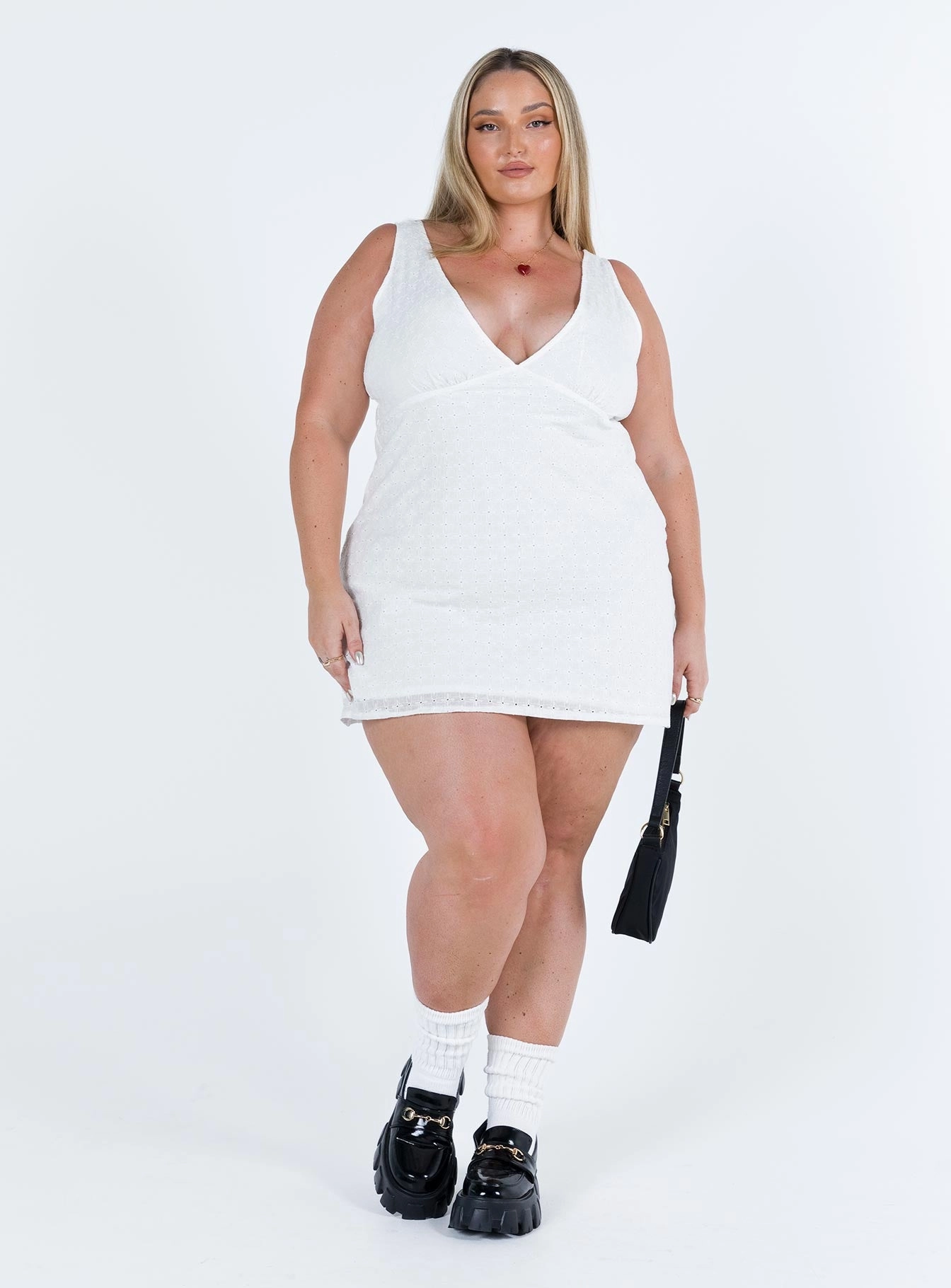 Nellie Mini Dress White Curve Comfort Layer Wear Villa Light