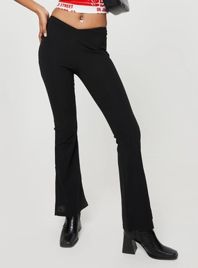 Nima Pants Black High Stretch Fit Anti Pilling