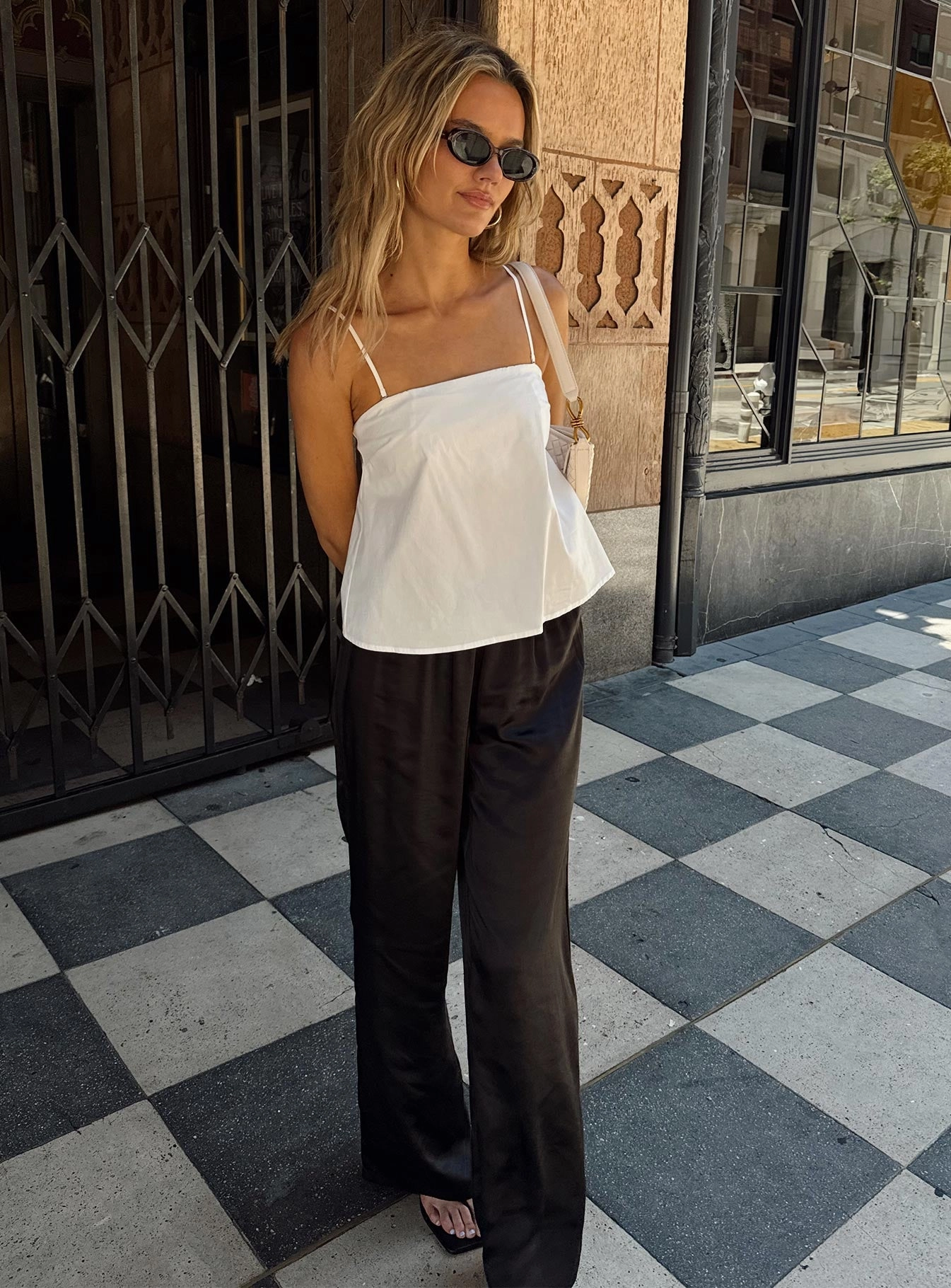 Nixie Pants Black Zero Waste Manufacturing Stain Release Finish