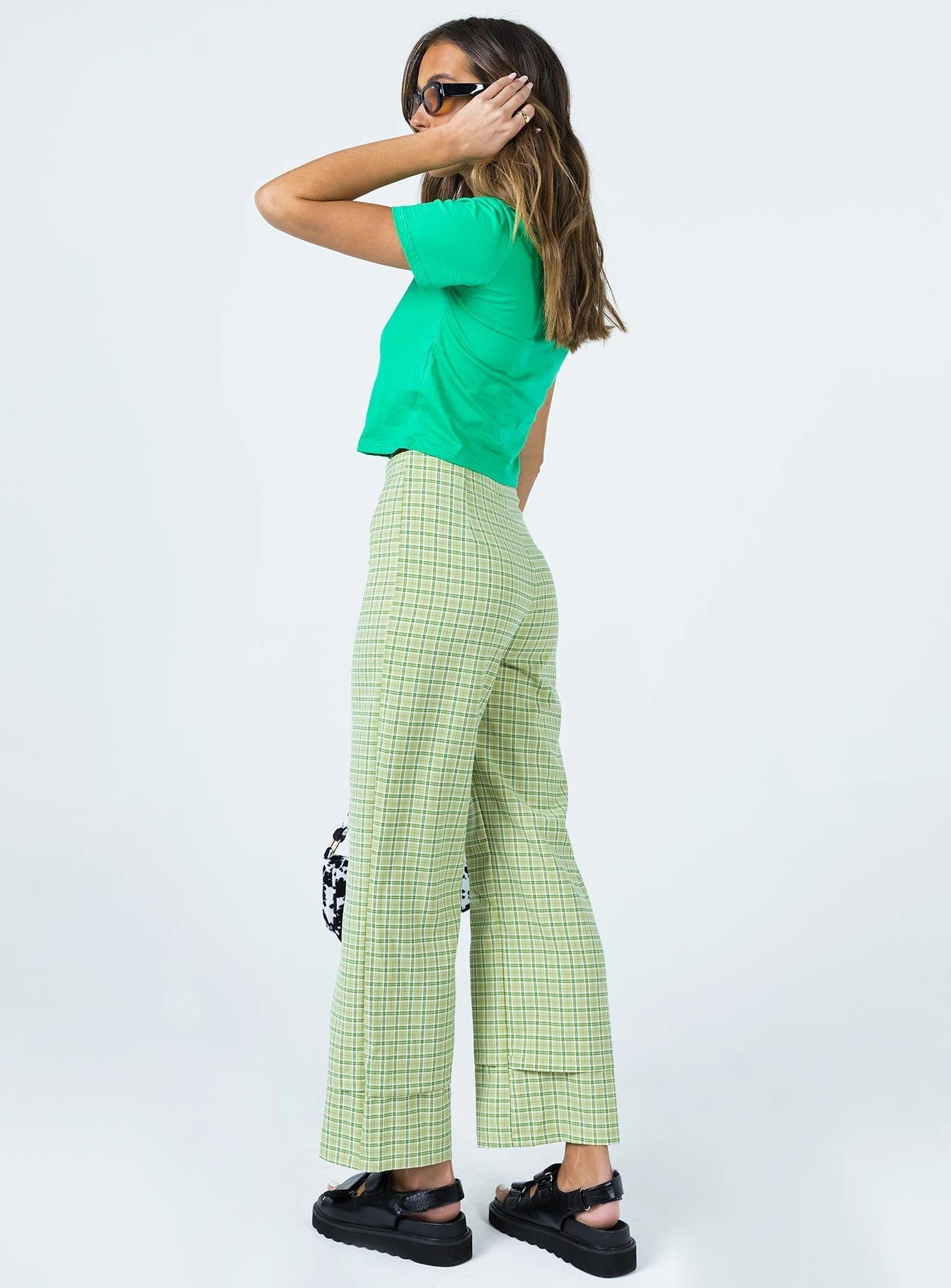 Soft Feel Athletic Fit Euros Pants Lime Green