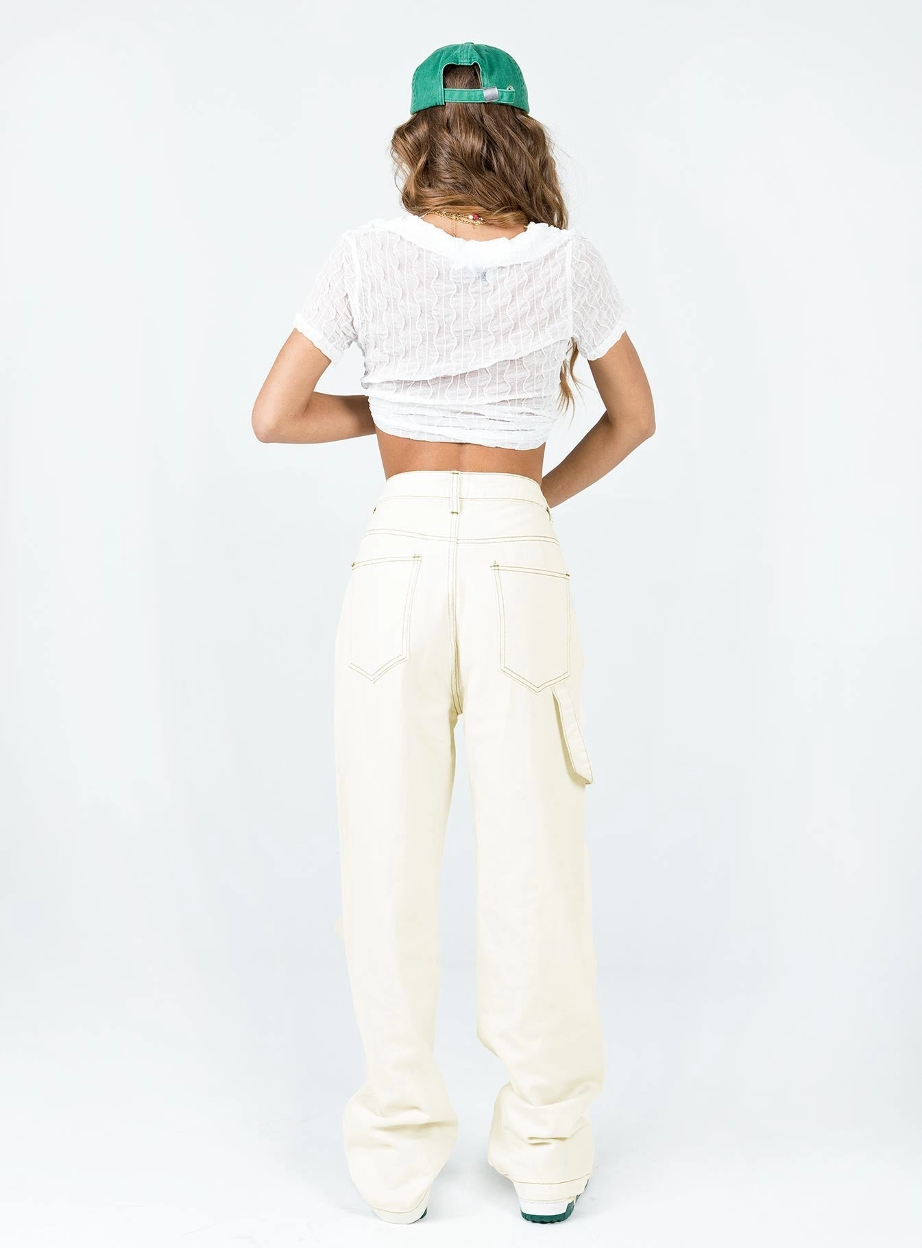 Copeland Jeans White Flexible Fabric Stretch Material