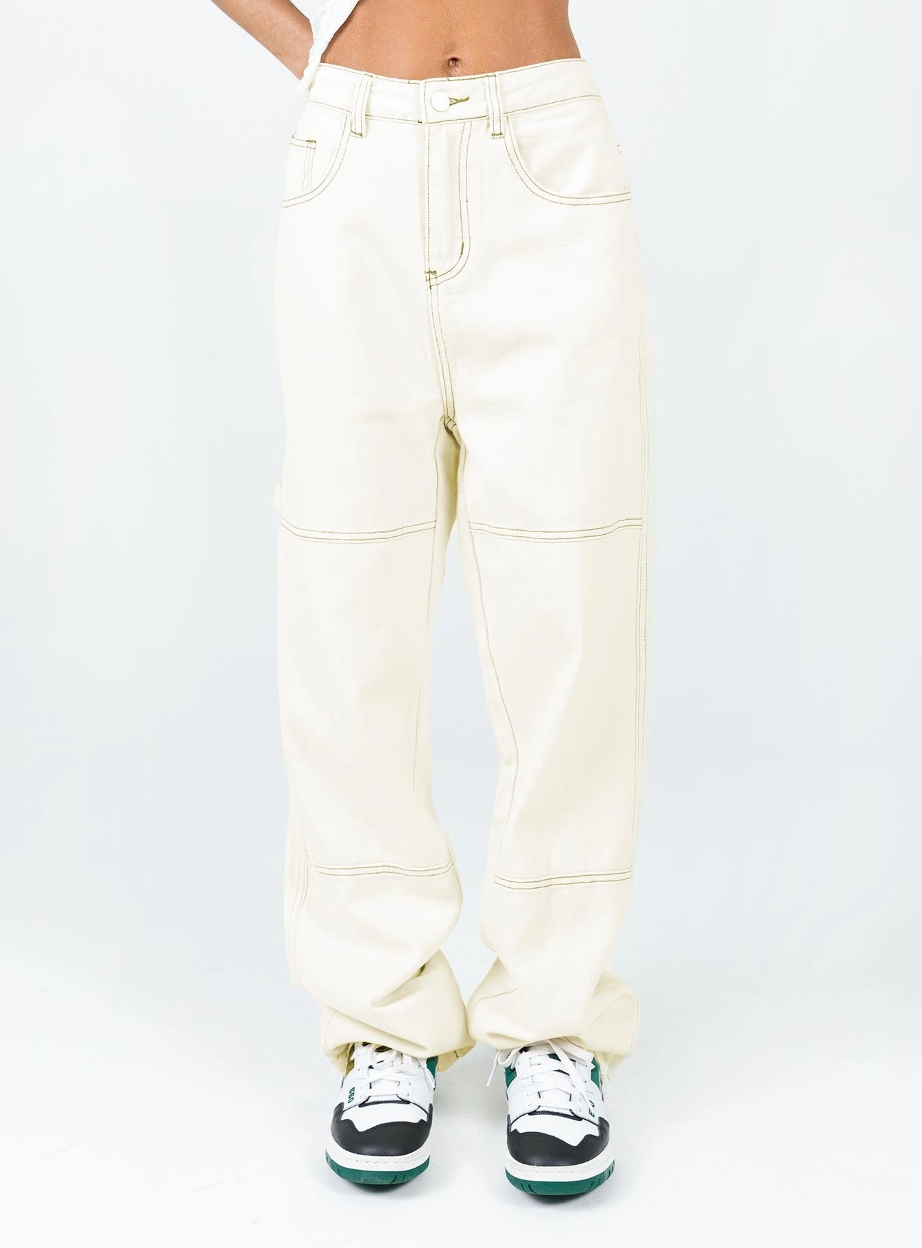 Copeland Jeans White Comfy Waist
