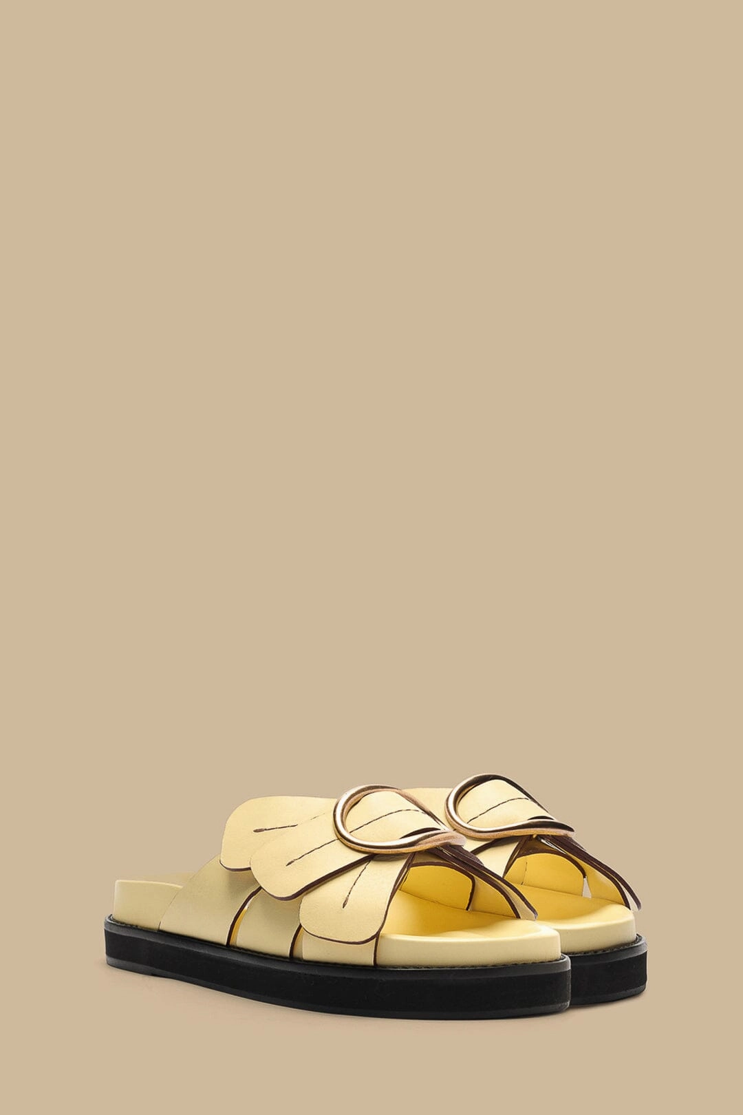 Banana Yellow Daisy Slide Sandal Cool Touch Contoured