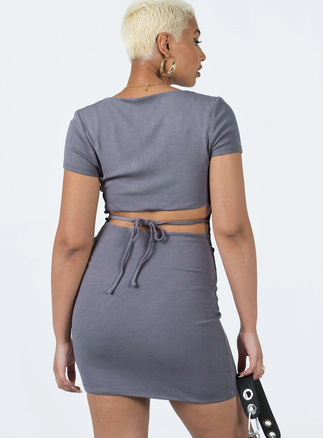 Nolan Short Sleeve Mini Dress Slate All-Purpose Wear