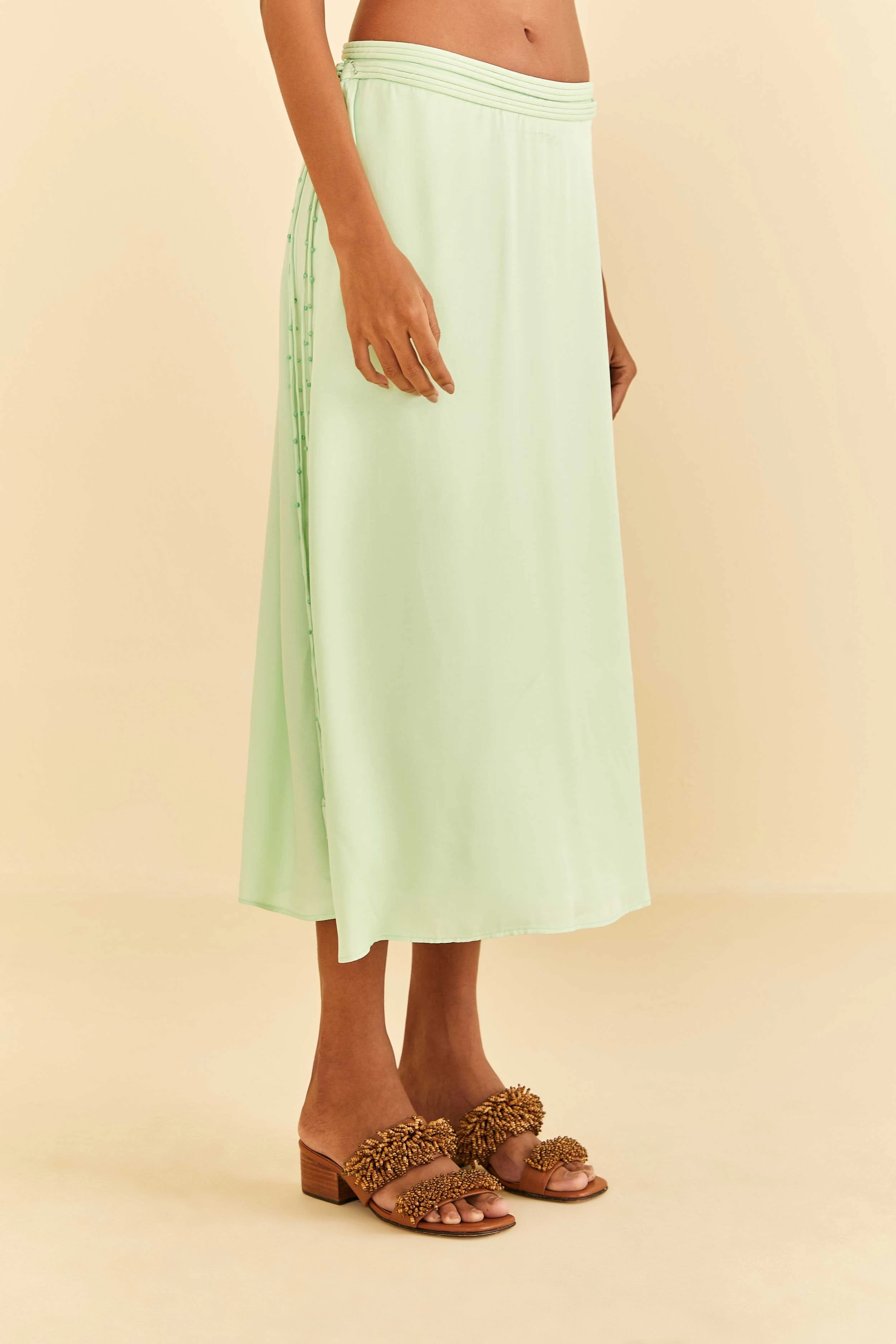 Mint Midi Skirt Urban Pulse