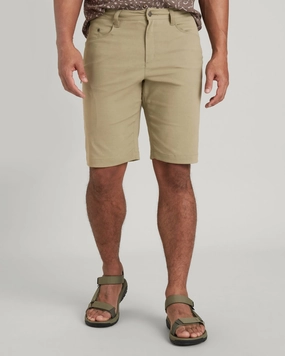 Men's Flight Shorts - Olive Grey Double Stitched Seams slim cut