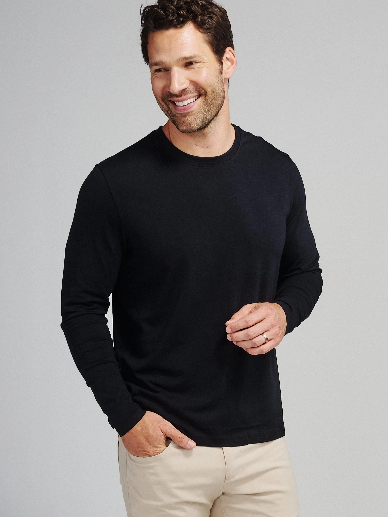 Pimaluxe Long Sleeve T-Shirt Fade Resistant Coating