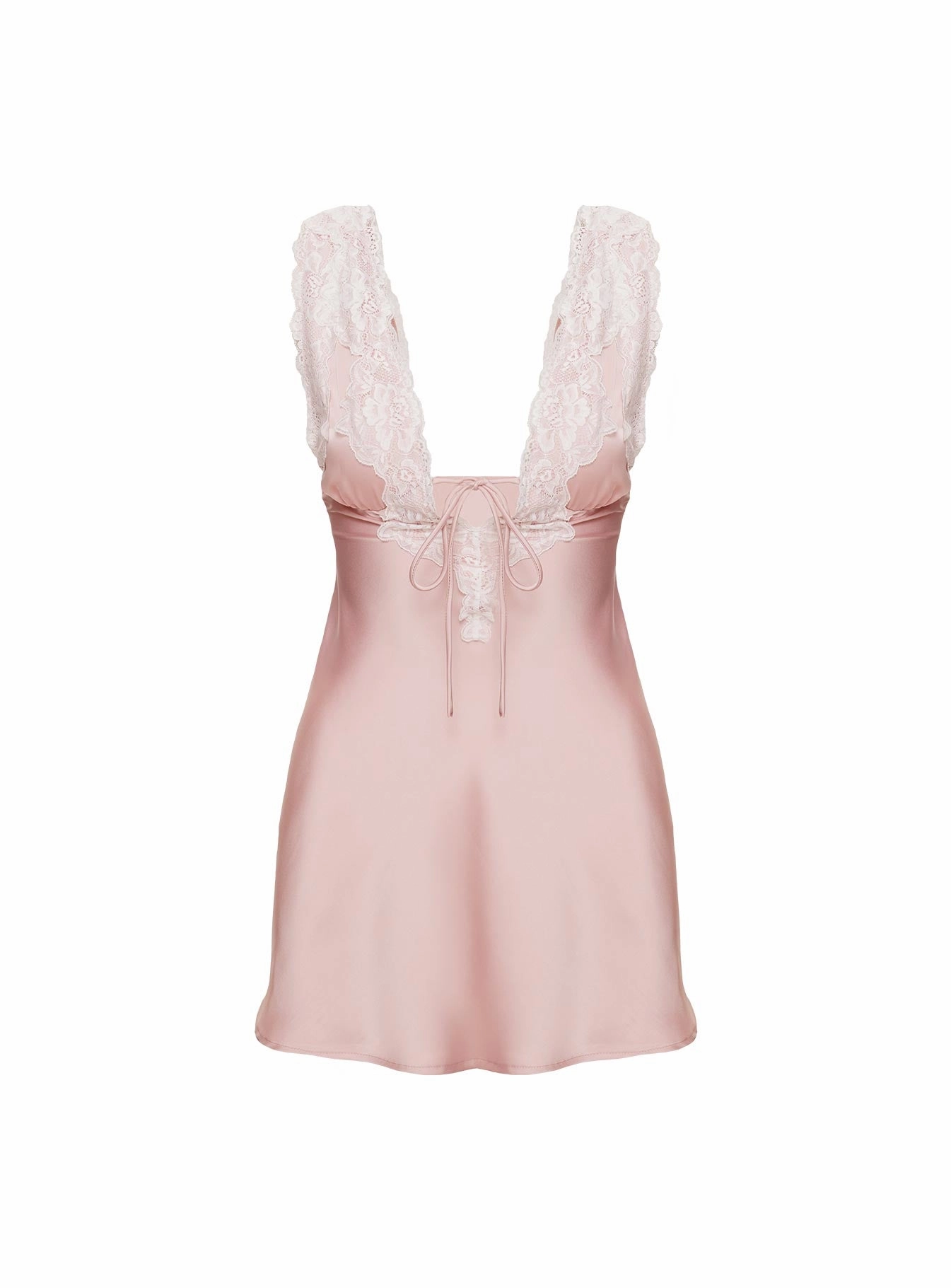 Shiny-Lining Nourish Mini Dress Pink