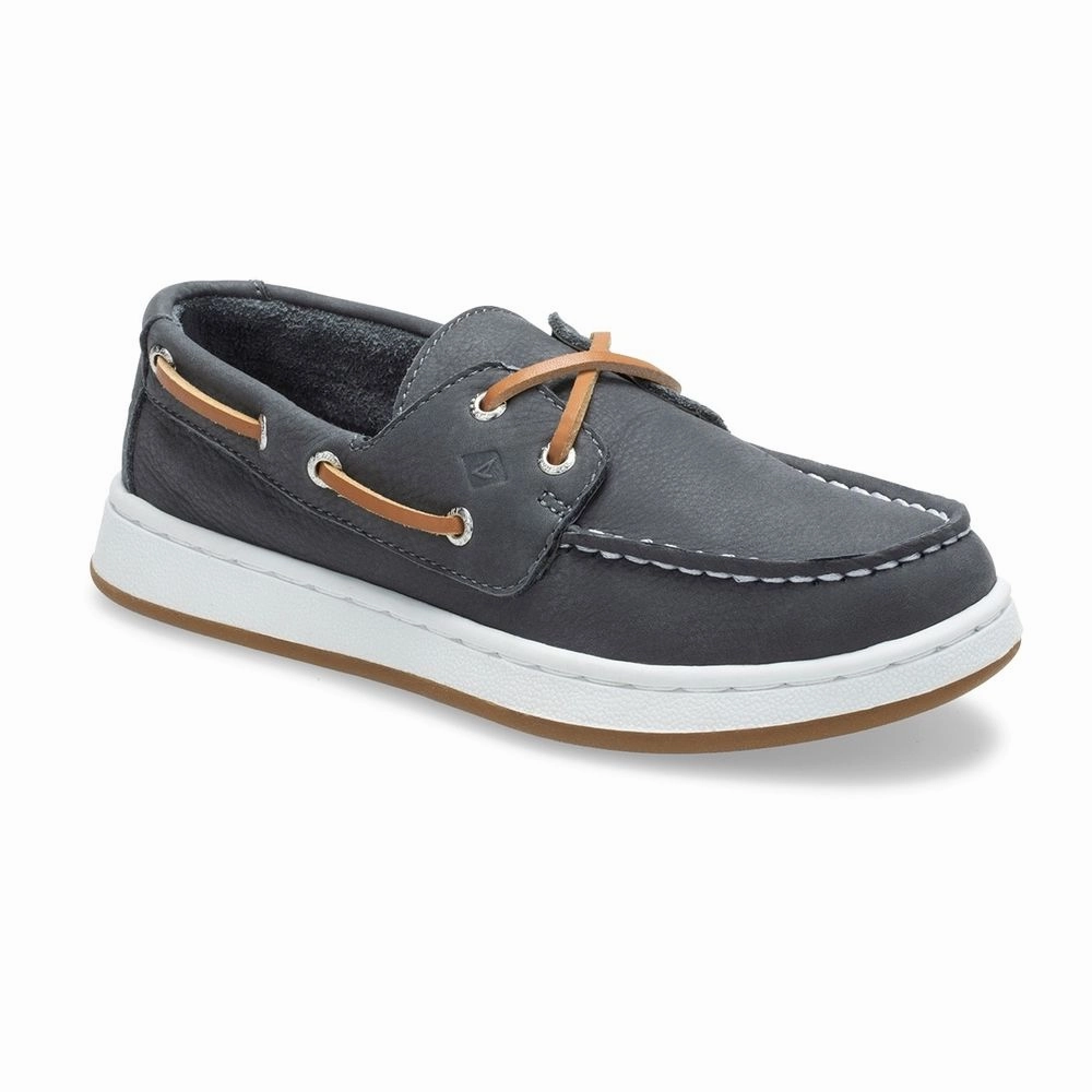 Sperry Grey Cup II Youth Boat Shoe Clean Style