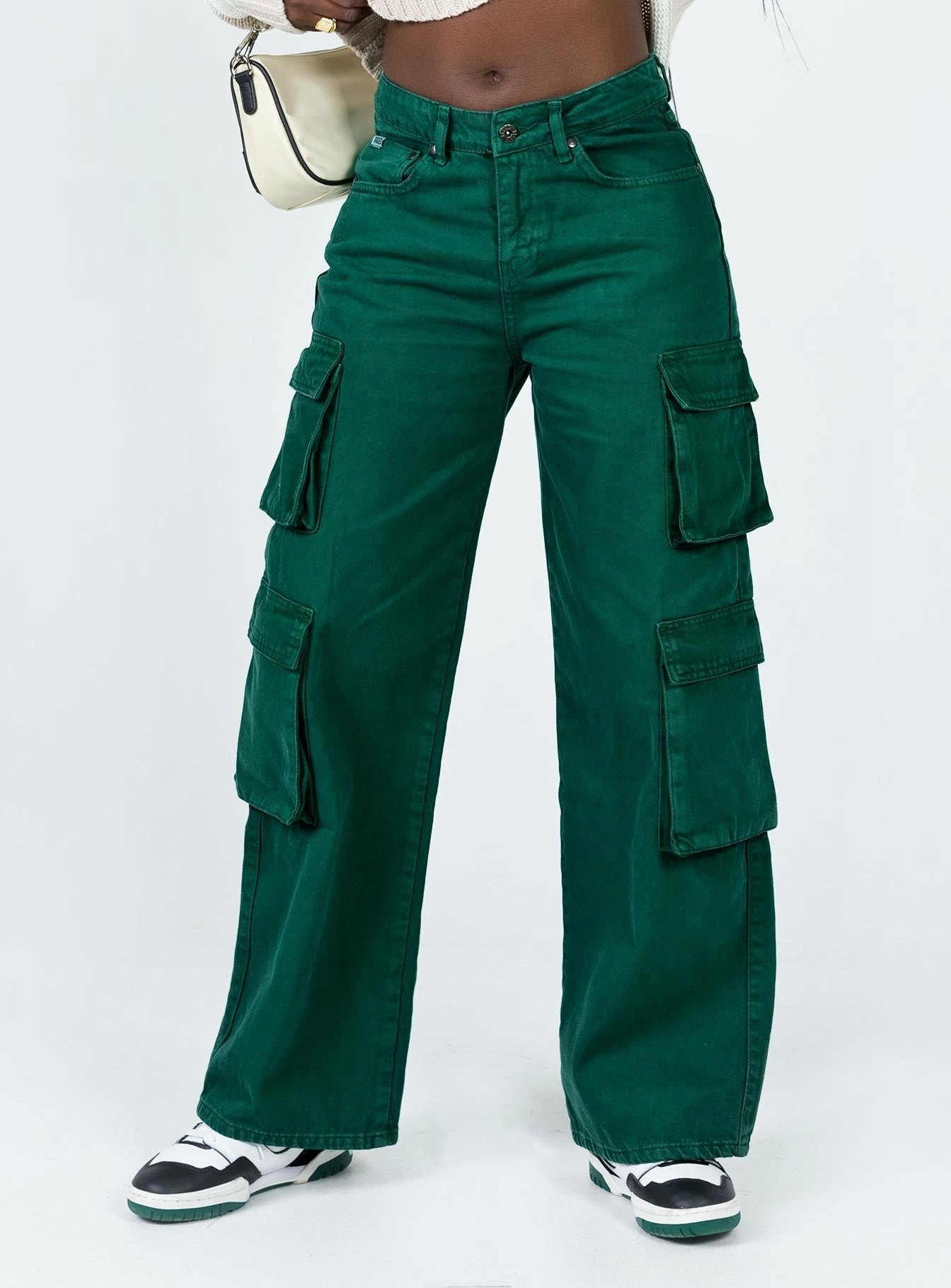 The Ragged Priest Earthling Jean Green Stretch Fit Denim