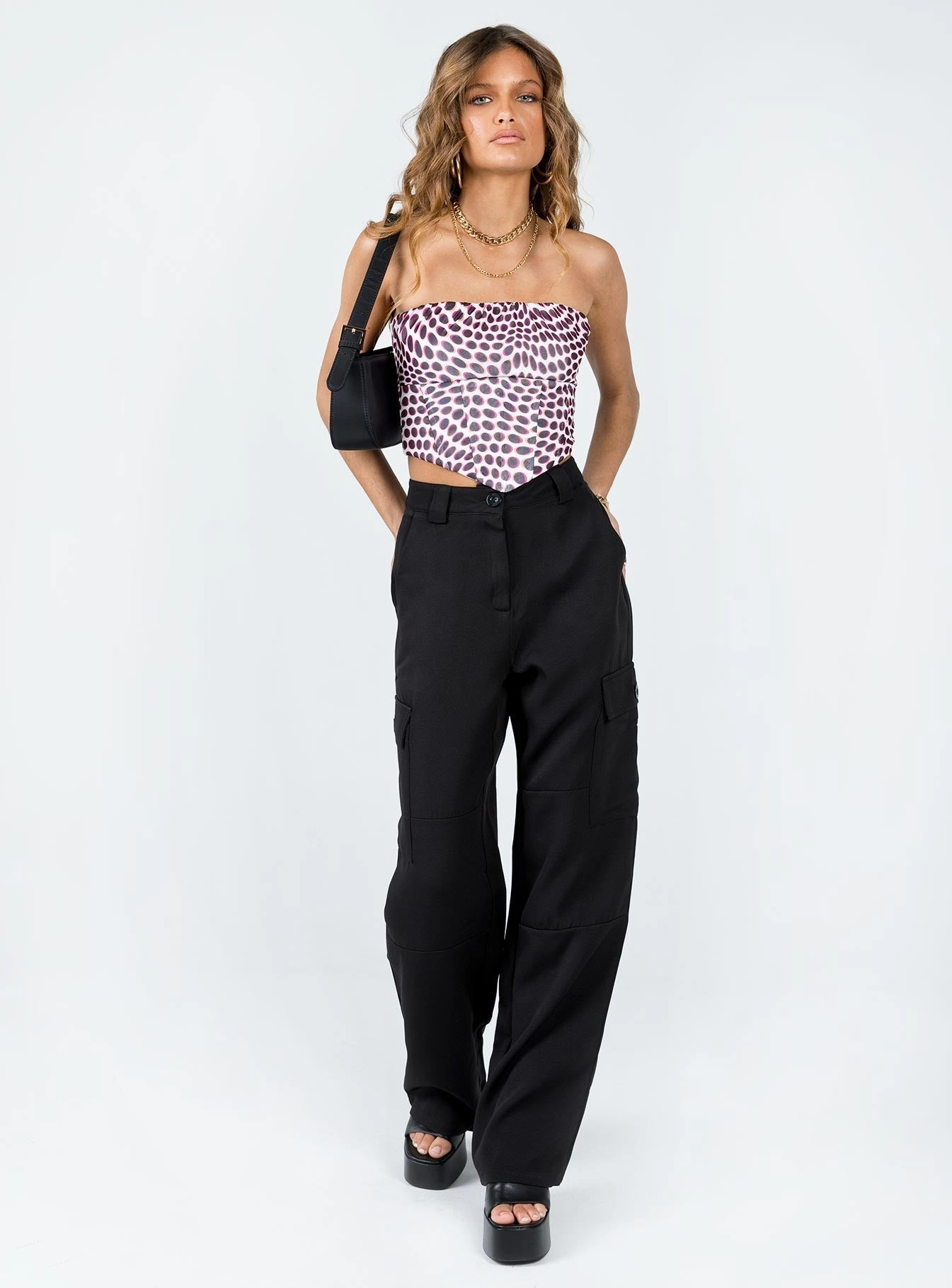 Kaydence Cargo Pants Black Work Comfort
