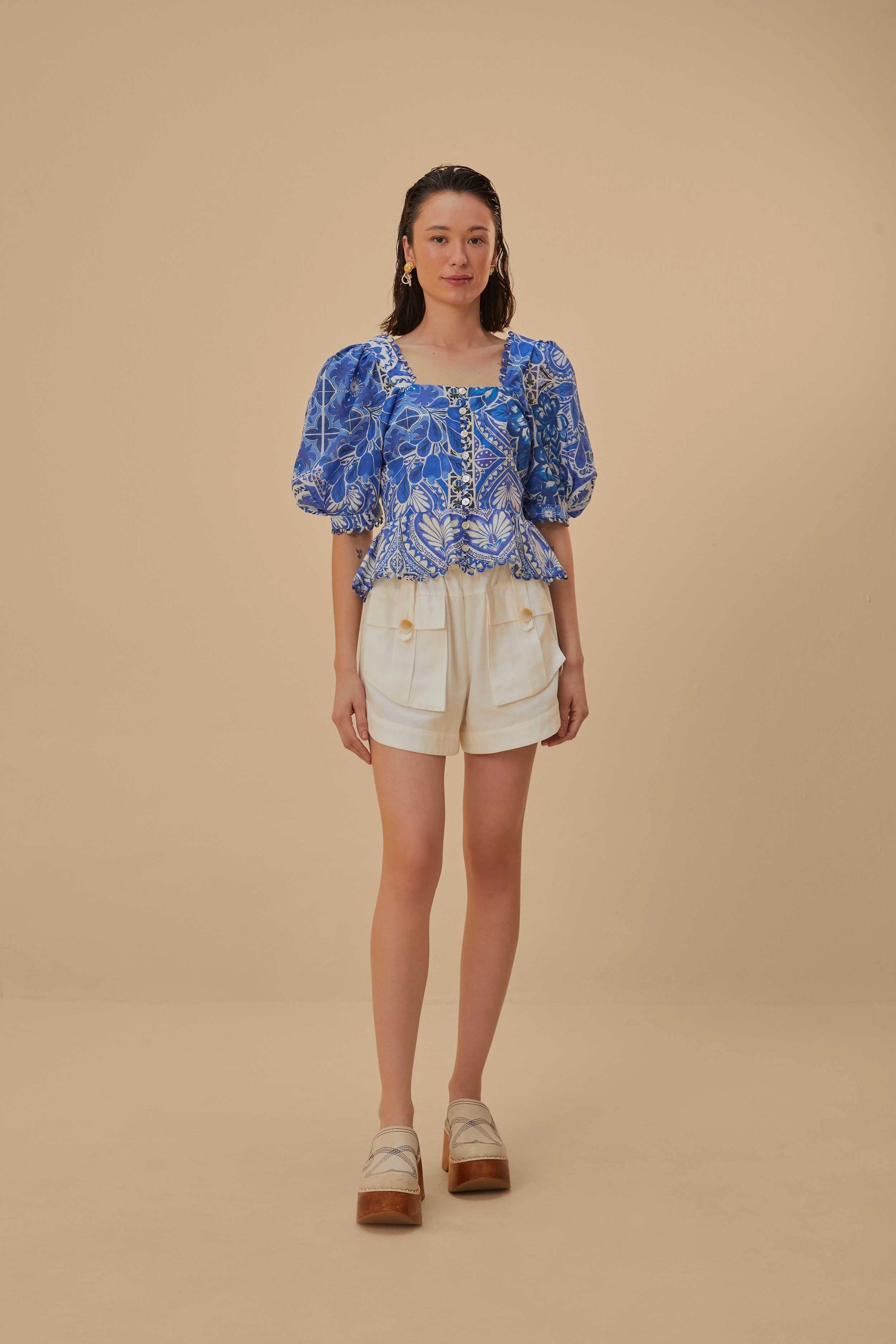 Off-White Cargo Pockets Shorts Preppy look