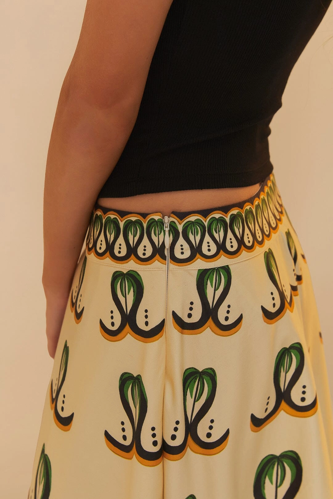 Limited Edition Off-White Coconut Tree Flow Skirt