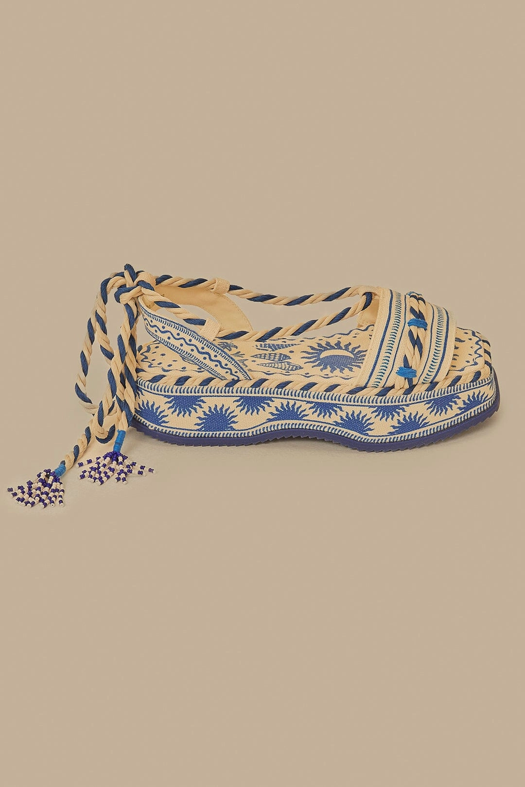 Durable Footwear Off-White Flatform Sandal