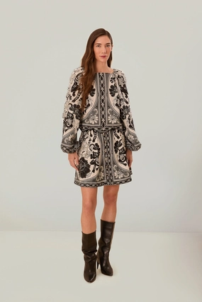 Off-White Flower Leopards Mini Skirt Clean Style Durable Hem