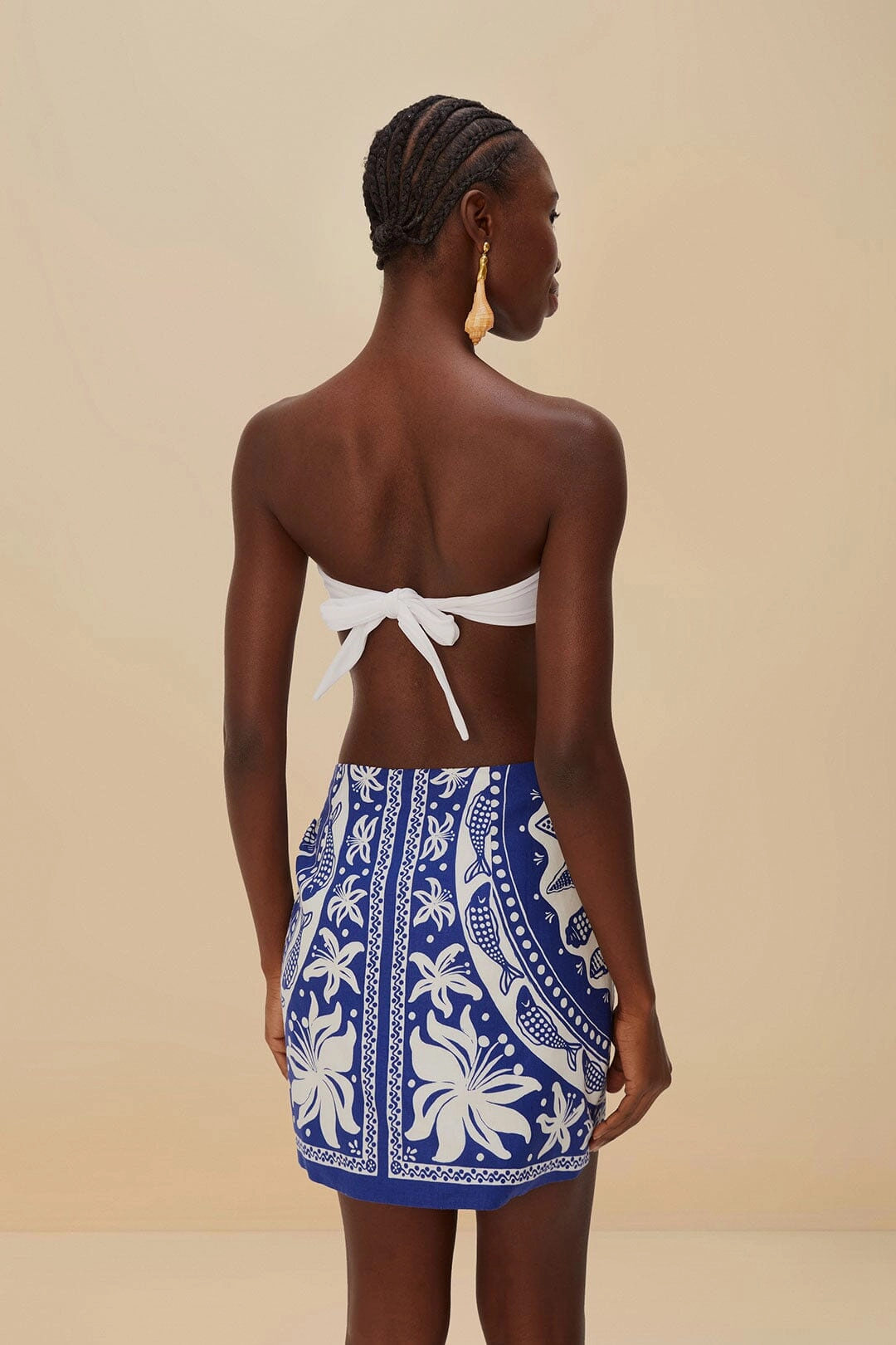 Off-White Ocean Scarf LENZING? ECOVERO? Euroflax? Mini Skirt Sleek Appeal