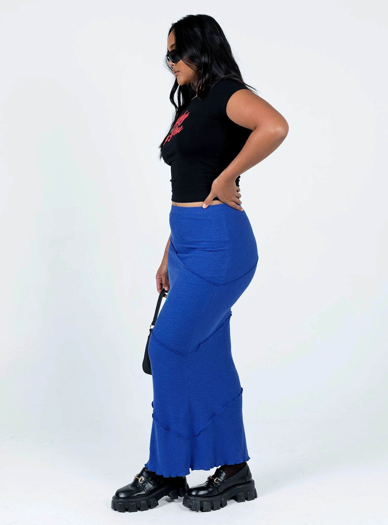 Outfit Combo Oscar Maxi Skirt Cobalt Blue