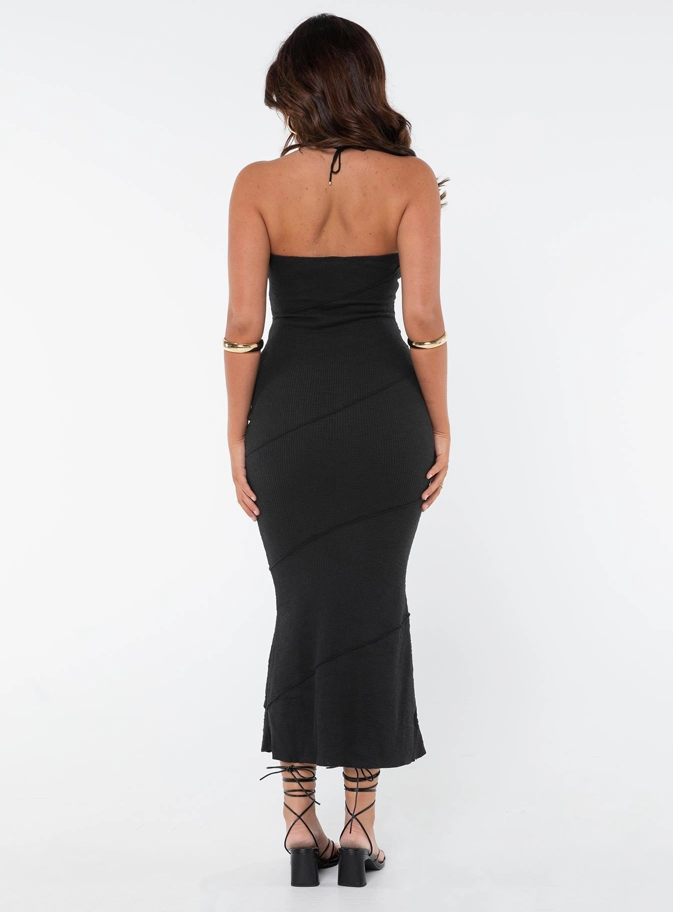 Oscar Midi Dress Black Petite Polite Vibe Light Appeal