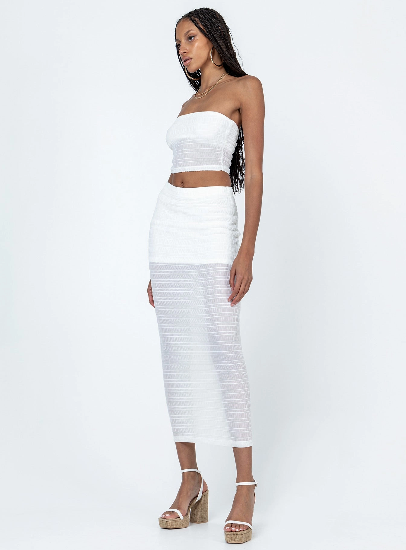 Elegant Flow Eco conscious Emmie Set White