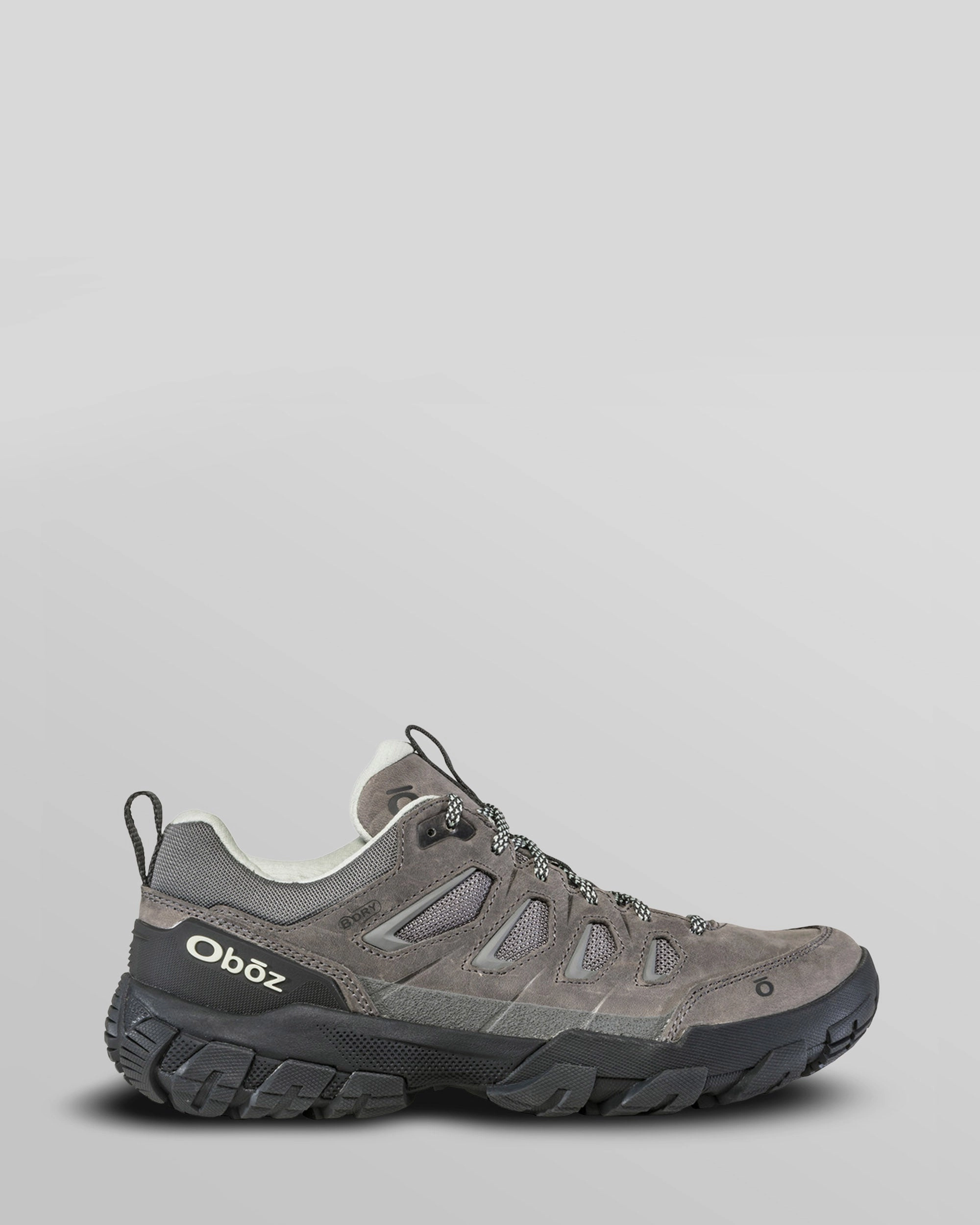 Women's Oboz Sawtooth X Low Waterproof Hiking Shoes - Wide - Hazy Gray Nature Hike Secure fit