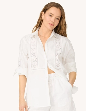 unsubscribed embroidered boyfriend shirt Modern Aesthetic