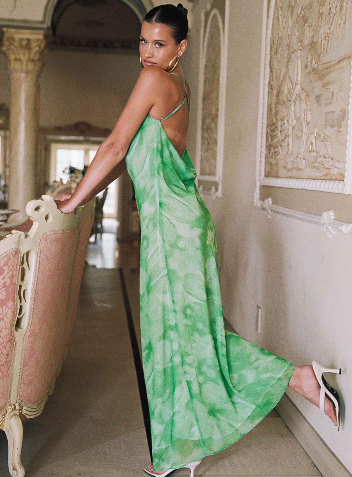 Pantano Maxi Dress Green Clean Style