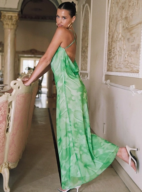 Pantano Maxi Dress Green Clean Style