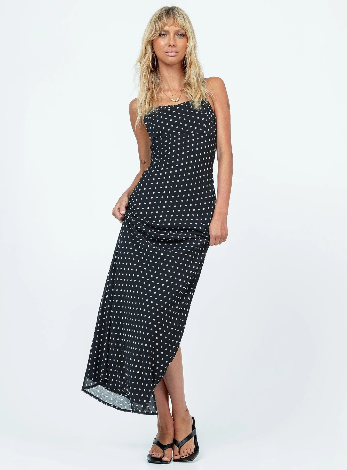 Comfortable Fashion Parnham Maxi Dress Black / White