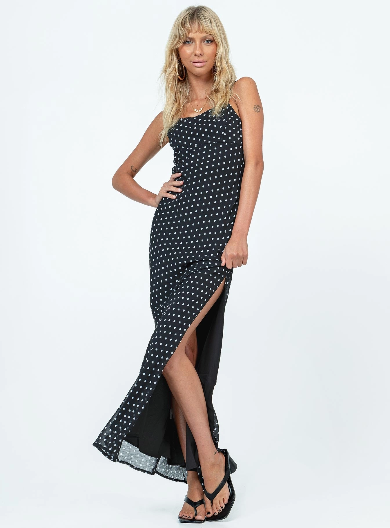 Parnham Maxi Dress Black / White Year Rounder Quick-Dry