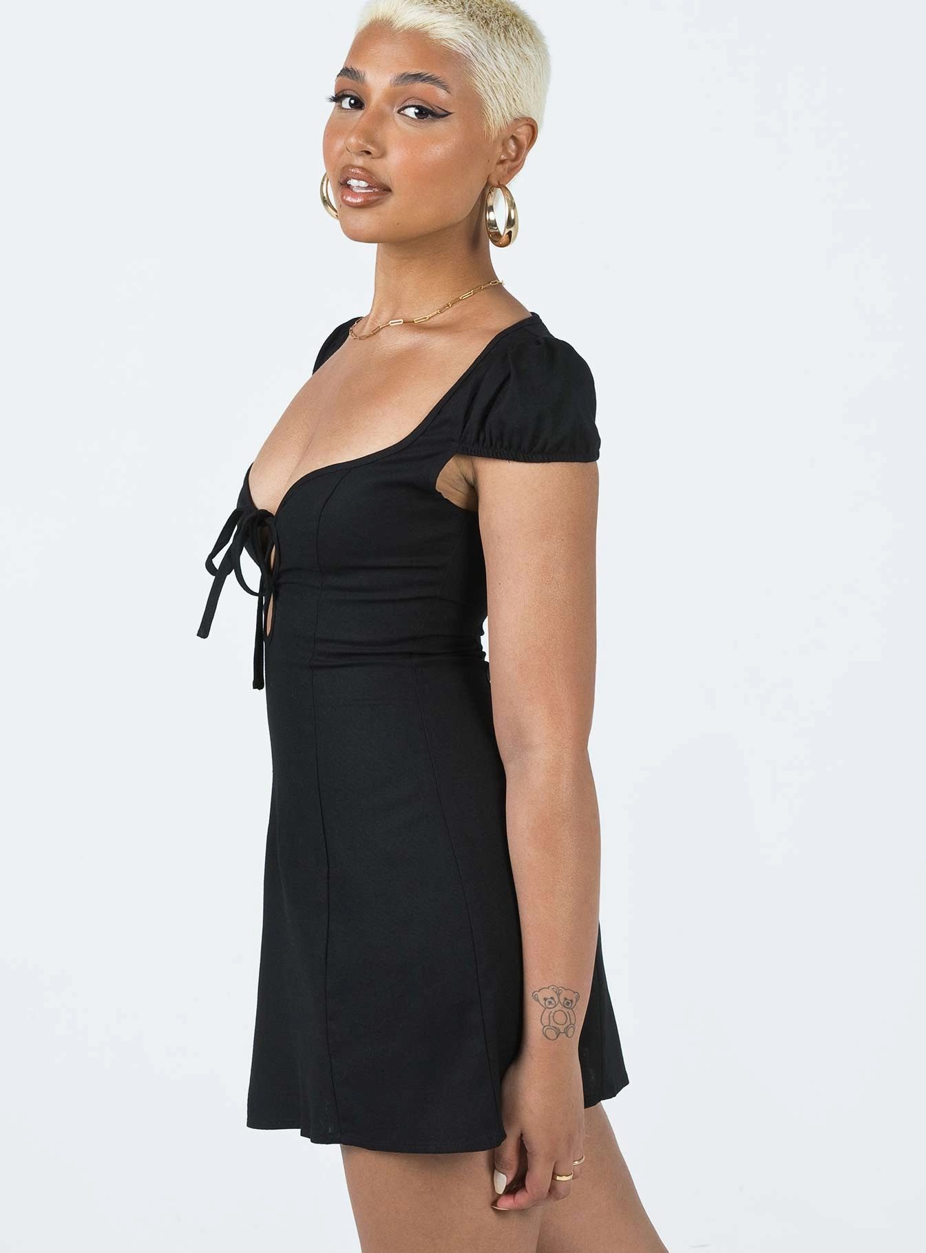 Alora Mini Dress Black Party outfit
