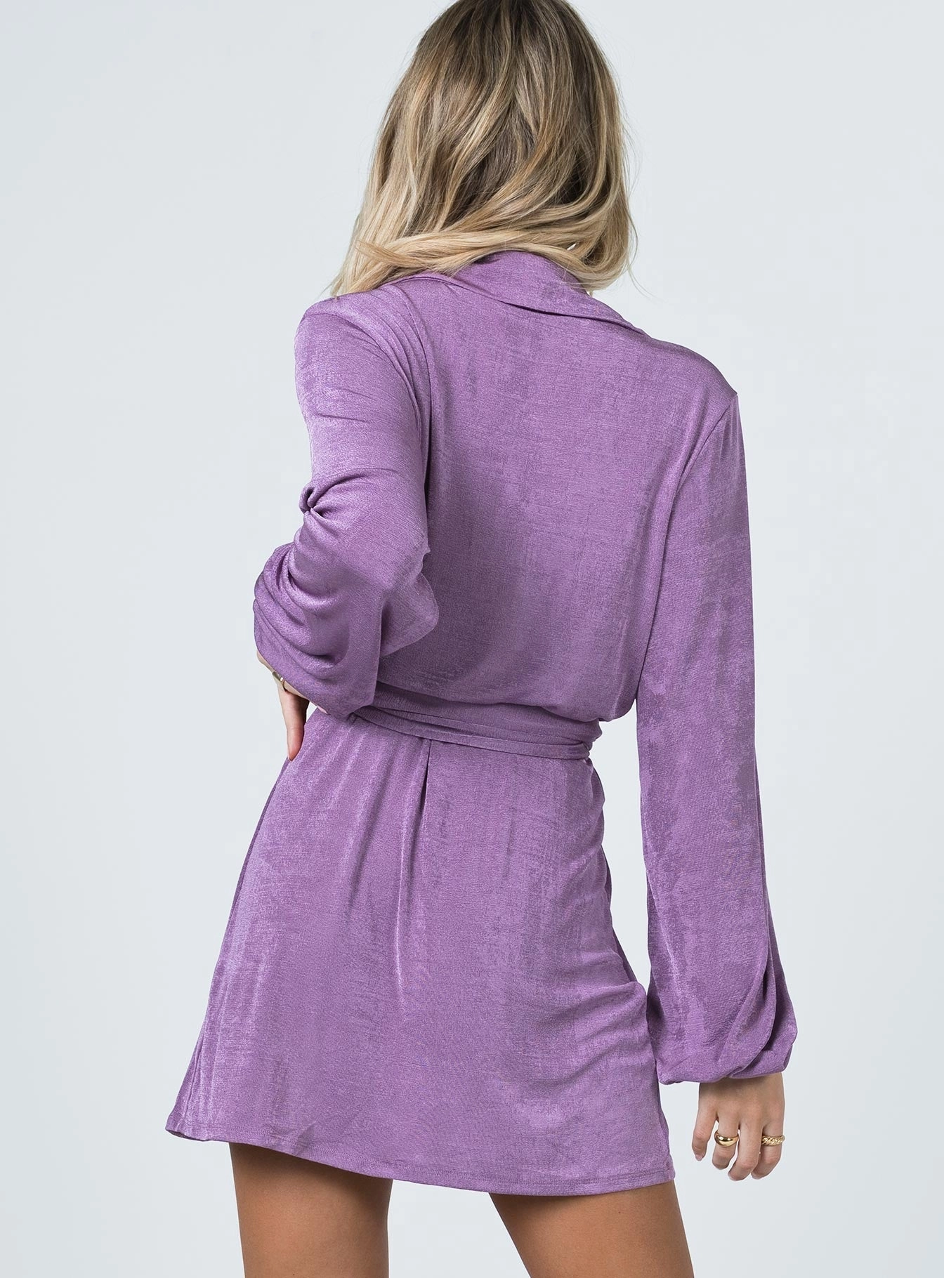 Perfect Comfort Wear Party Time Mini Dress Purple