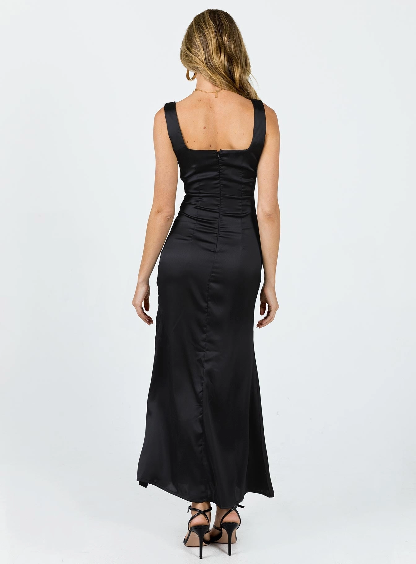 Semi Sheer Sister Glow Lynsey Midi Dress Black