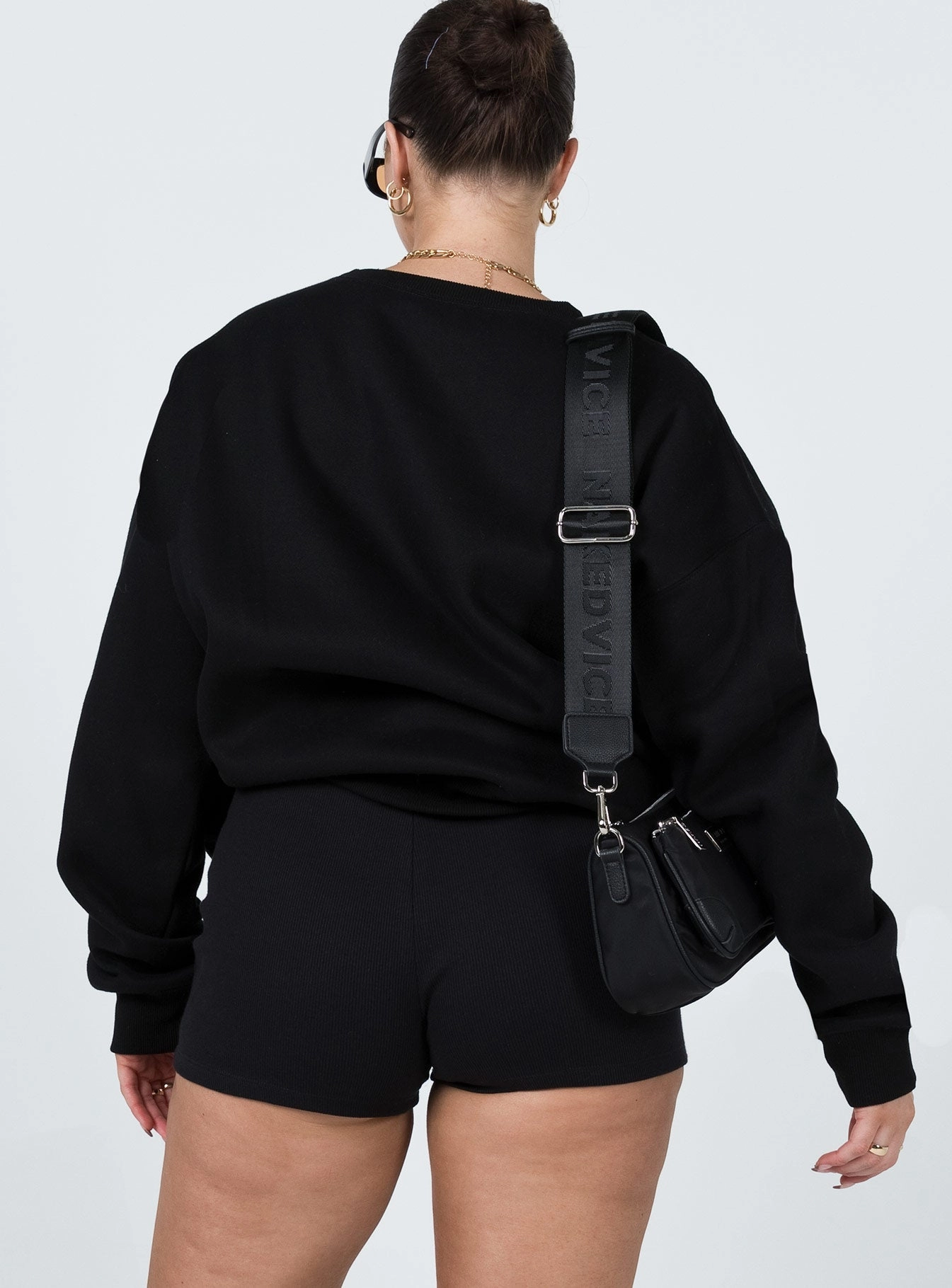 Bailey Bike Short Black polo shirt